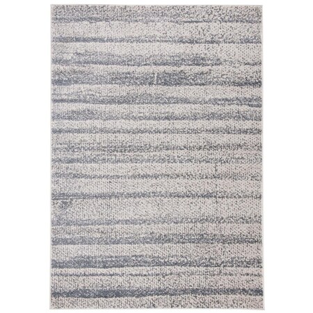 Safavieh 3 x 5 ft. Carnegie Rectangle Power Loomed Rug Ivory & Grey CNG612F-3